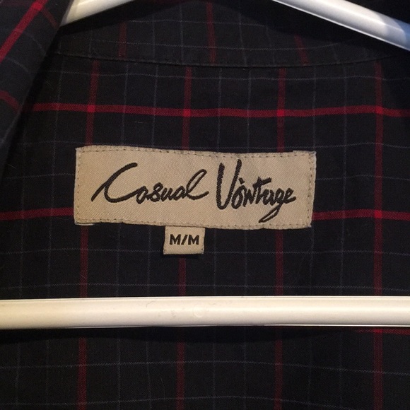 Red And Blue Plaid Shirt - M - Picture 2 of 4